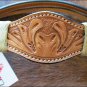 F-PA387-HS WESTERN HAND TOOLED LEATHER RAWHIDE BRAIDED TACK BRIDLE HEADSTALL