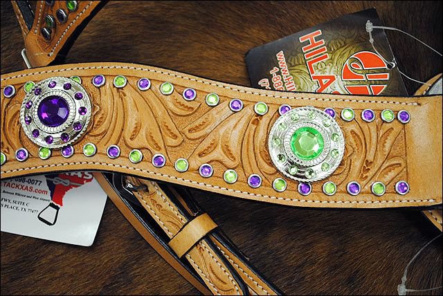 HILASON Western Horse Biothane Leather Headstall Guadeloupe