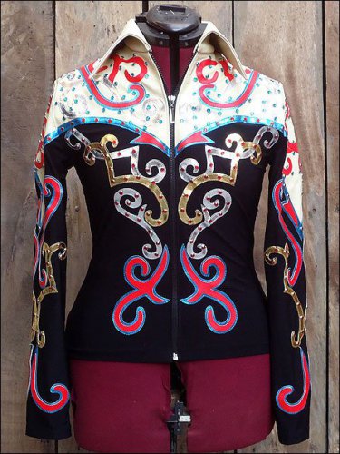 F-2932 WESTERN HORSEMANSHIP RIDING SHOWMANSHIP RAIL PLEASURE JACKET SHIRT - SML