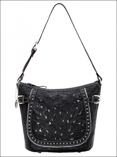 AMERICAN WEST SWEET SERENADE ZIP-TOP BUCKET SHOULDER BAG ADJUSTABLE STRAP