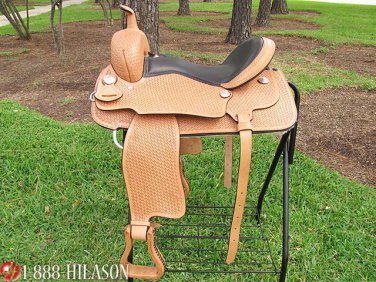 F-DF101 Hilason Draft Horse Western Trail Riding Saddle 16