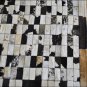 F-BZ114 HILASON FULL COWHIDE REAL HAIR ON SKIN BRAZILIAN LEATHER RECTANGULAR RUG