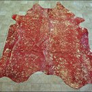 F-HS662 NATURAL BRAZILIAN HAIR-ON LEATHER COWHIDE THROW RUG CARPET 57 sqft