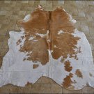 F-HS676 NATURAL BRAZILIAN HAIR-ON LEATHER COWHIDE THROW RUG CARPET 46 sqft