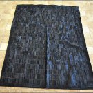 F-BZ117 HILASON FULL COWHIDE REAL HAIR ON SKIN BRAZILIAN LEATHER RECTANGULAR RUG