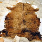 F-HS733 HILASON MEDIUM EXOTIC BRAZILIAN HAIR-ON LEATHER COWHIDE THROW RUG CARPET