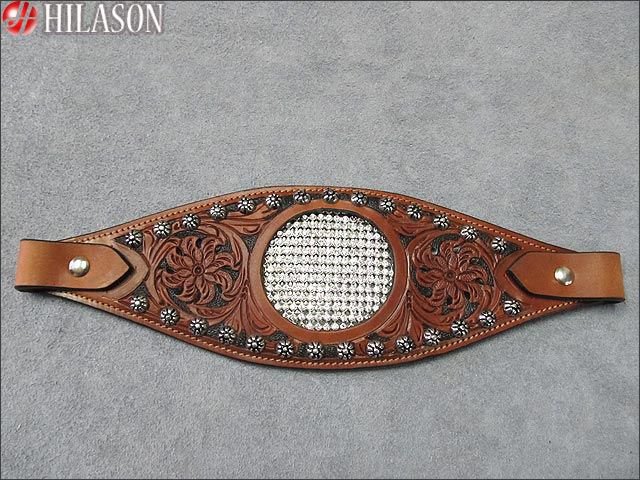 Licol Cowboy Showman Avec Corde Noeud Perlé, Noir/teal/blanc, Neuf