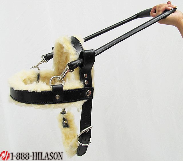 DH106F HILASON STRONG LEATHER WORKING GUIDE ASSISTANCE DOG HARNESS XL