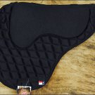 F- TA200 HILASON ENGLISH TREELESS MEMORY FOAM SADDLE PAD WITH ANTI-SLIP - BLACK