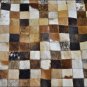 BZ111F- HILASON FULL COWHIDE REAL HAIR ON SKIN BRAZILIAN LEATHER RECTANGULAR RUG