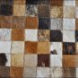 BZ111F- HILASON FULL COWHIDE REAL HAIR ON SKIN BRAZILIAN LEATHER RECTANGULAR RUG