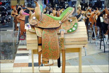 F-BH048 HILASON WESTERN BARREL RACING TRAIL PLEASURE SADDLE 15
