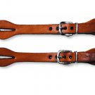CIRCLE Y Of YOAKUM YOUTH / LADIES LEATHER SPUR STRAP - REGULAR OIL