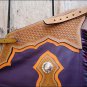 CHT808F- HILASON PRO RODEO BRONC BULL-RIDING SHOW SMOOTH LEATHER CHINKS CHAPS