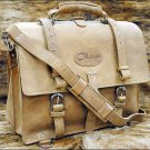 GL100NL-F GLANOR RUSTIC VINTAGE LEATHER BRIEFCASE BACKPACK LAPTOP BAG