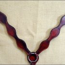 HILASON WESTERN LEATHER HORSE BREAST COLLAR - MAHOGANY S393