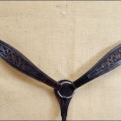 HILASON WESTERN HAND TOOL LEATHER HORSE BREAST COLLAR - DARK BROWN S322