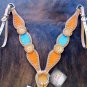 HILASON WESTERN HAND TOOLED HAND PAINTED INLAY LEATHER HORSE TACK BREAST COLLAR