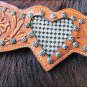 SPARKLING HILASON WESTERN RHINESTONE LEATHER HORSE BRIDLE AND BREAST COLLAR SET