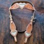 F-PA274-HS SPARKLING HILASON WESTERN RHINESTONE LEATHER HORSE BRIDLE HEADSTALL