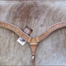 NEW HILASON WESTERN LEATHER TACK HAND TOOLED BREAST COLLAR RHINESTONE - F256