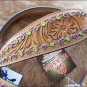 F256 WESTERN LEATHER TACK HAND TOOLED BRIDLE HEADSTALL BREAST COLLAR RHINESTONES