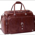 AMERICAN WEST LEATHER TOP FLAP RODEO BAG W/ 3 OUTSIDE ZIPPER POCKETS