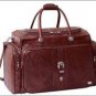 AMERICAN WEST LEATHER TOP FLAP RODEO BAG W/ 3 OUTSIDE ZIPPER POCKETS