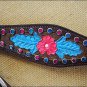 HILASON WESTERN LEATHER HAND TOOL PAINT HORSE BREAST COLLAR - DARK BROWN S252