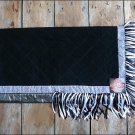 F-SB110 WESTERN SHOW BARREL RACING RODEO SADDLE BLANKET PAD - BLACK