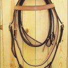 234-F WESTERN LEATHER TACK HORSE BRIDLE HEADSTALL WITH REINS