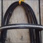 HILASON LEATHER PADDED HORSE ENGLISH BRIDLE AND REINS W/ SPARKLING CRYSTALS