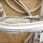 PA429F- HILASON TACK LEATHER WHITE ENGLISH PADDED BRIDLE W/ REINS - SML / PONY
