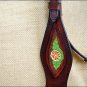 HILASON WESTERN LEATHER HAND TOOL PAINT HORSE BRIDLE HEADSTALL DARK BROWN S331DB