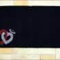 MAYATEX SADDLE BLANKET PAD WESTERN BARREL RACING RODEO BLACK W/ HEART CRYSTAL