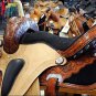 T206AMF- HILASON FLEX-TREE BARREL RACING TRAIL RIDING WESTERN SADDLE 14" 16"