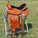 TO106F- HILASON TREELESS WESTERN TRAIL BARREL RACING SADDLE 16" 17"