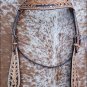HILASON WESTERN HAND TOOLED HAND PAINTED INLAY LEATHER HORSE HEADSTALL SHS420