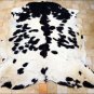 HS776F- HILASON HAIR-ON LEATHER FULL PURE ARGENTINA COWHIDE SKIN RUG CARPET