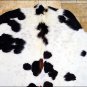 HS777F- HILASON HAIR-ON LEATHER FULL PURE ARGENTINA COWHIDE SKIN RUG CARPET