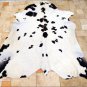 HS777F- HILASON HAIR-ON LEATHER FULL PURE ARGENTINA COWHIDE SKIN RUG CARPET