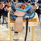 OS194TURQF- HILASON WESTERN BARREL RACING TRAIL PLEASURE SADDLE 15