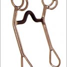 Circle Y MEDIUM PORT BITS CURB ROPE DESIGN SWEET IRON