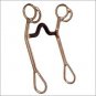 Circle Y MEDIUM PORT BITS CURB ROPE DESIGN SWEET IRON