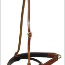 Circle Y LEATHER NOSEBAND / CAVESSON COMBO - HERMANN OAK HARNESS
