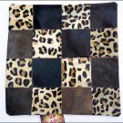 F-BH103 HILASON COWHIDE HAIR-ON LEATHER PATCHWORK THROW PILLOW COVER