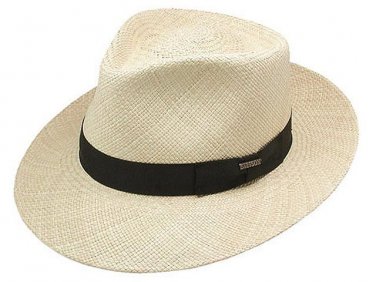 NEW STETSON NATURAL RETRO GENUINE PANAMA WESTERN COWBOY HAT - SMALL