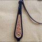 HILASON WESTERN METALLIC GREY INLAY BRIDLE HEADSTALL BREAST COLLAR BLACK TAN -S