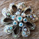 CN036F- 8 AB RHINESTONE FLORAL CONCHOS CRYSTALS HEADSTALL TACK BLING COWGIRL