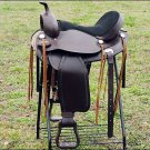 F-TO102 HILASON TREELESS WESTERN TRAIL PLEASURE BARREL RACING SADDLE 17